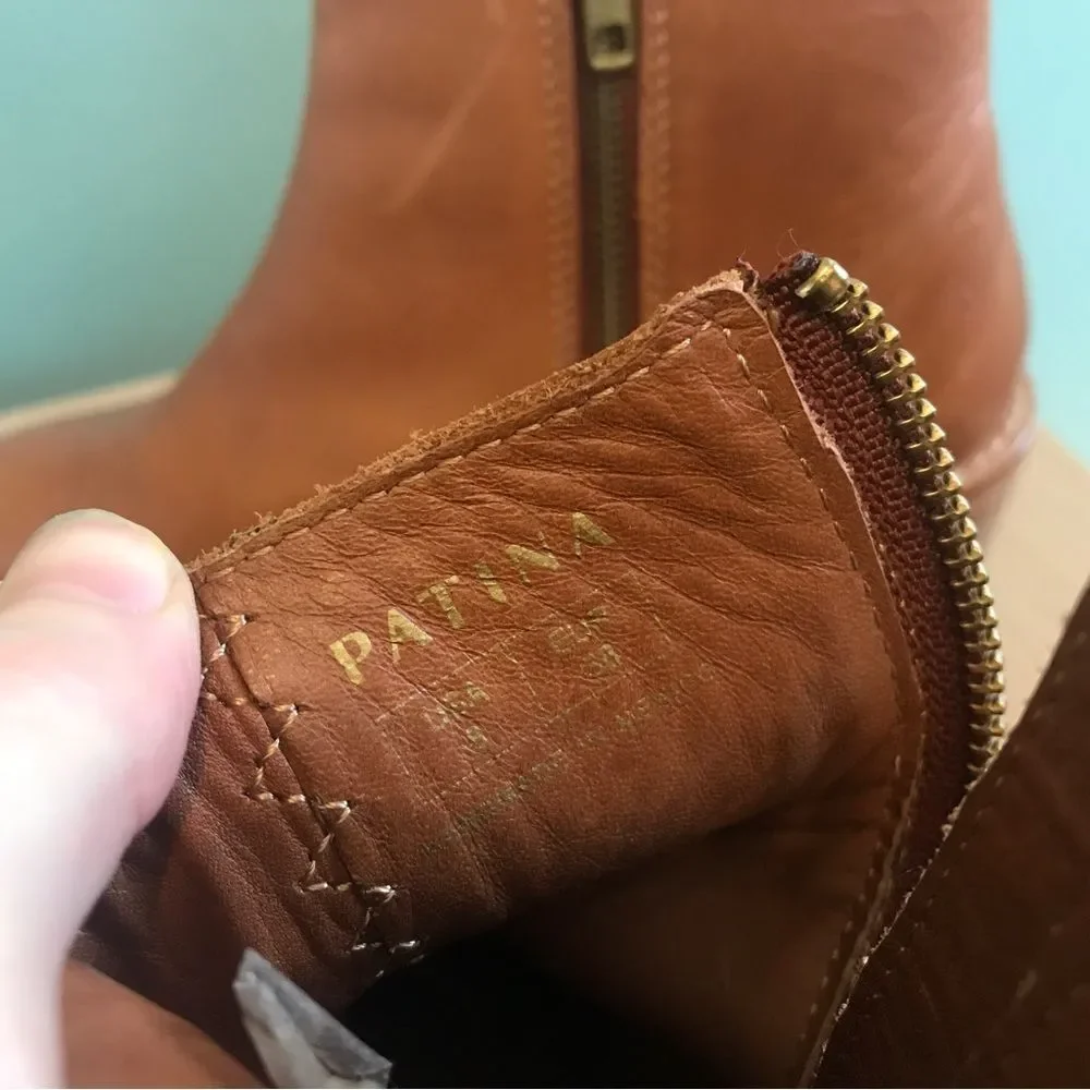 Portland Leather Patina Bourbon Ankle Bootie (8) - Picture 8 of 9
